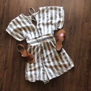 Striped romper